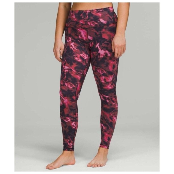 lululemon athletica Pants - Lululemon Align High Rise Crop 23" Size‎ 2 Intensity Pink Blossom Athletic Gym